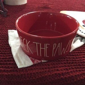 Brand New Deck the Paws Dog Dish